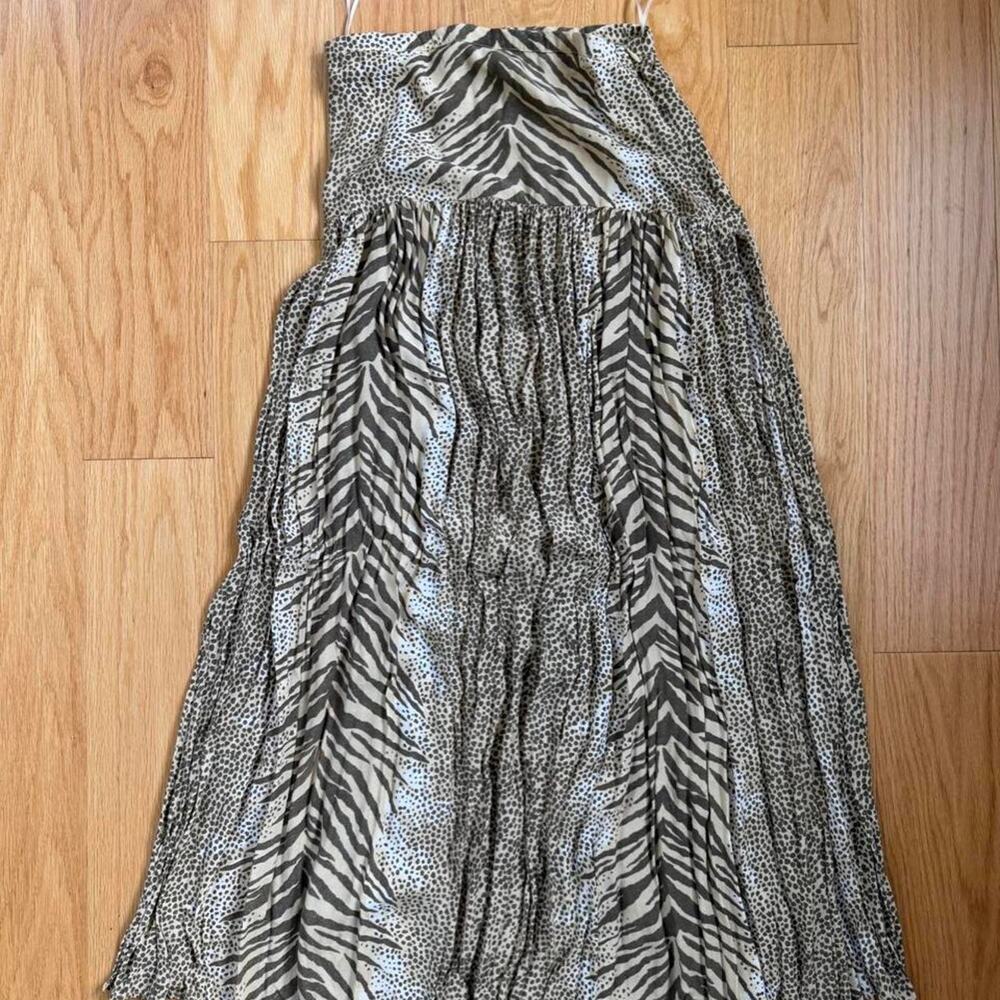 Spell & The Gypsy Collective Animal Print Maxi Skirt Boho Zebra Cheetah S